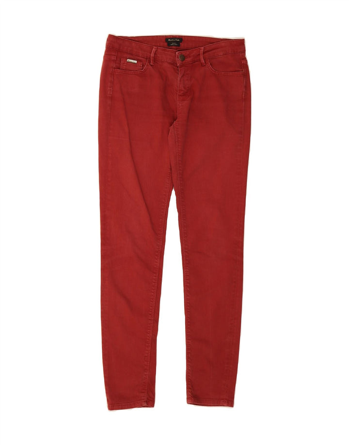 MASSIMO DUTTI Womens Slim Jeans US 4 XS W27 L30 Red Vintage Massimo Dutti and Second-Hand Massimo Dutti from Messina Hembry 