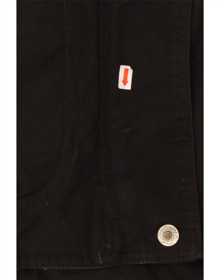 EDDIE BAUER Womens Windbreaker Coat UK 14 Medium Black Cotton Vintage Eddie Bauer and Second-Hand Eddie Bauer from Messina Hembry 