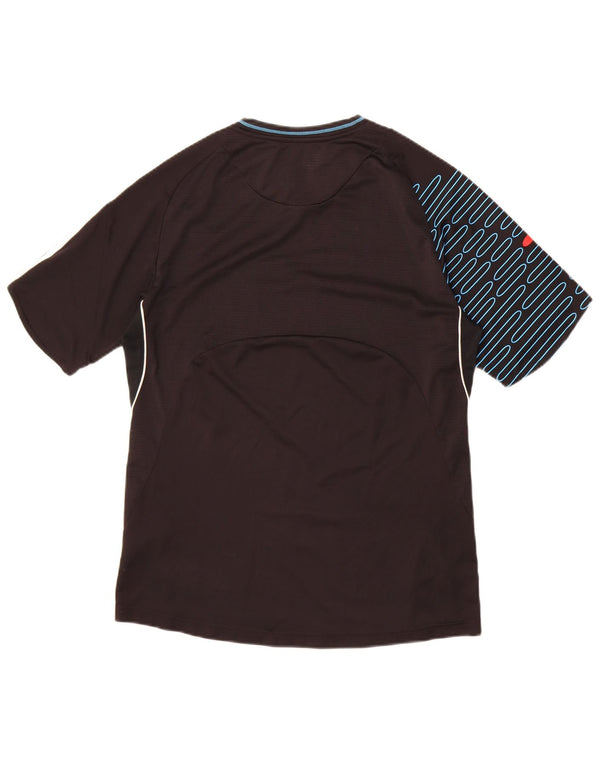 Adidas Boys Climacool Graphic T-Shirt Top 15-16 Years Black Geometric