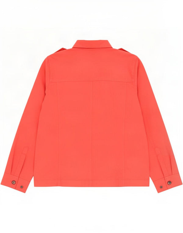 Gap Womens Military Long Sleeve Overshirt Shirt UK 18 XL Red