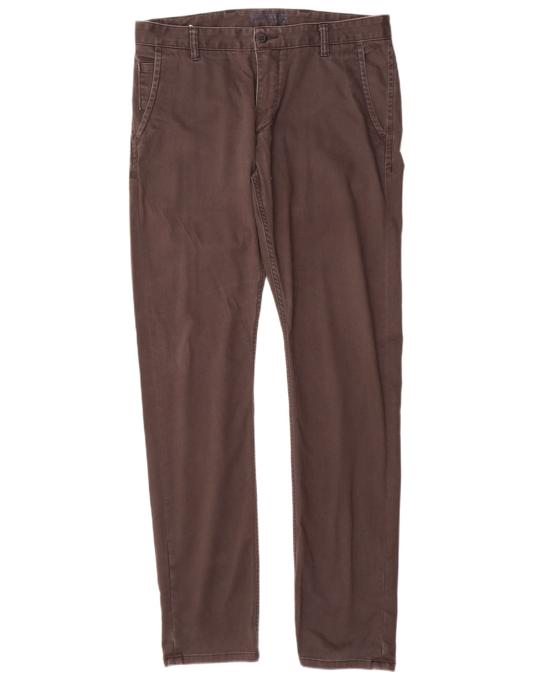 DOCKERS Mens Slim Chino Trousers W34 L34 Grey Cotton