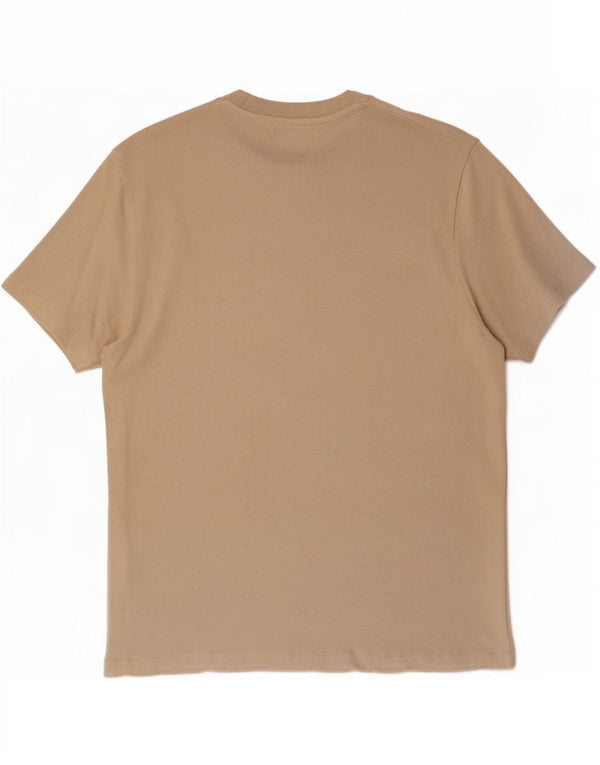Zara Mens T-Shirt Top Small Beige