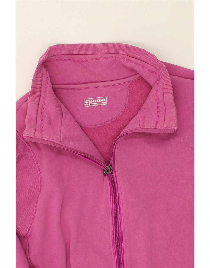 LOTTO Womens Tracksuit Top Jacket UK 16 Large Pink | Vintage Lotto | Thrift | Second-Hand Lotto | Used Clothing | Messina Hembry 