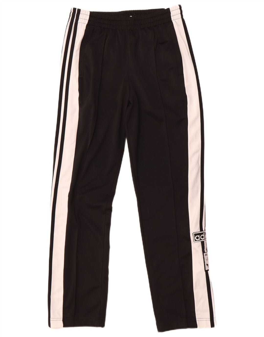 Adidas Womens Graphic Tracksuit Trousers UK 8/10 Small  Black Colourblock