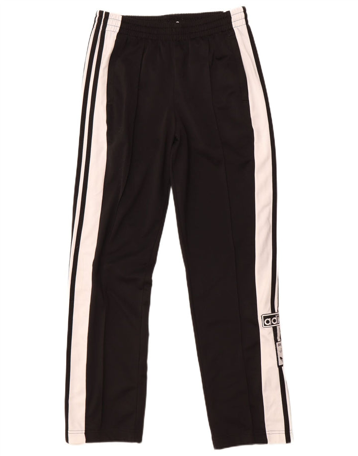 Adidas Womens Graphic Tracksuit Trousers UK 8/10 Small  Black Colourblock