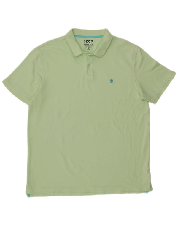 IZOD Mens Polo Shirt 2XL Green Cotton