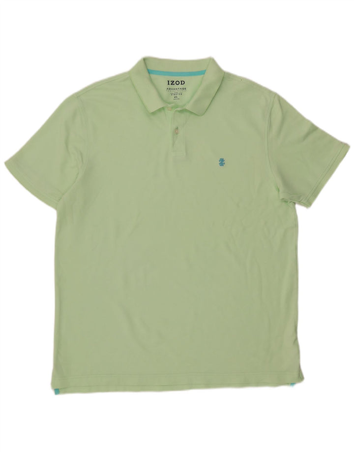 IZOD Mens Polo Shirt 2XL Green Cotton