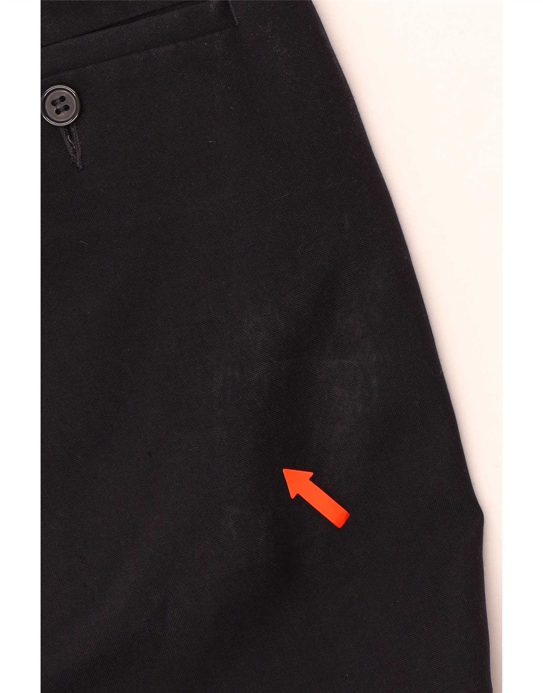Marks & Spencer Mens Pegged Suit Trousers W40 L33 Navy Blue Polyester