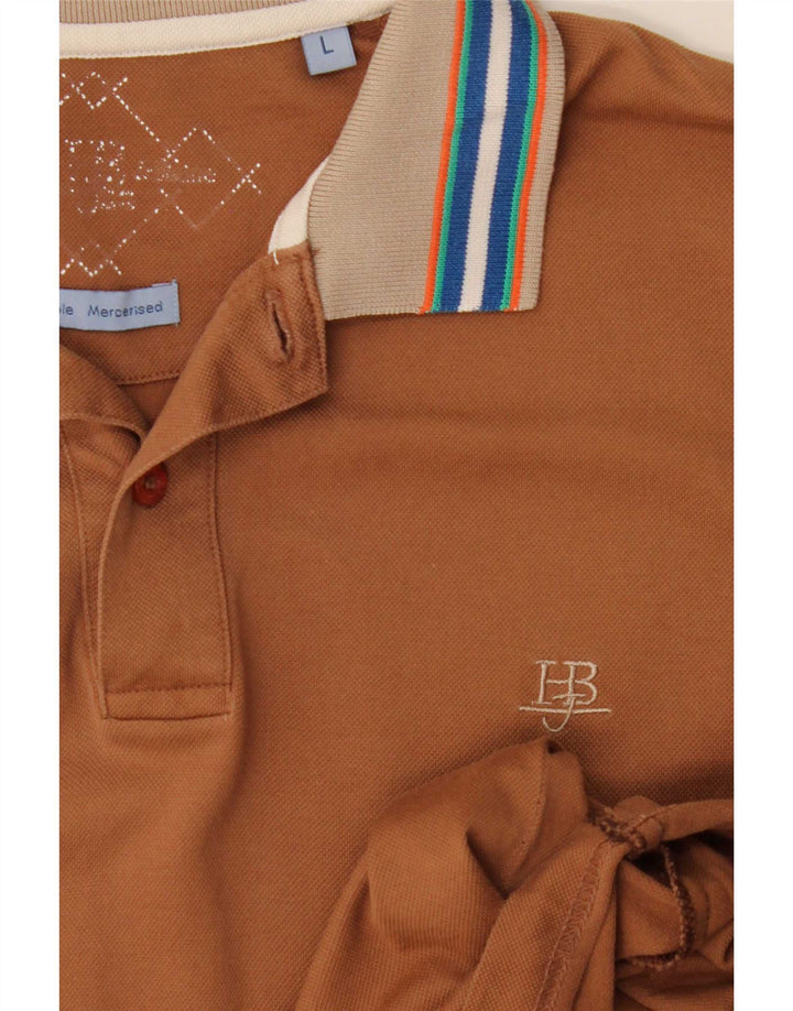 Harmont & Blaine Mens Polo Shirt Large Beige