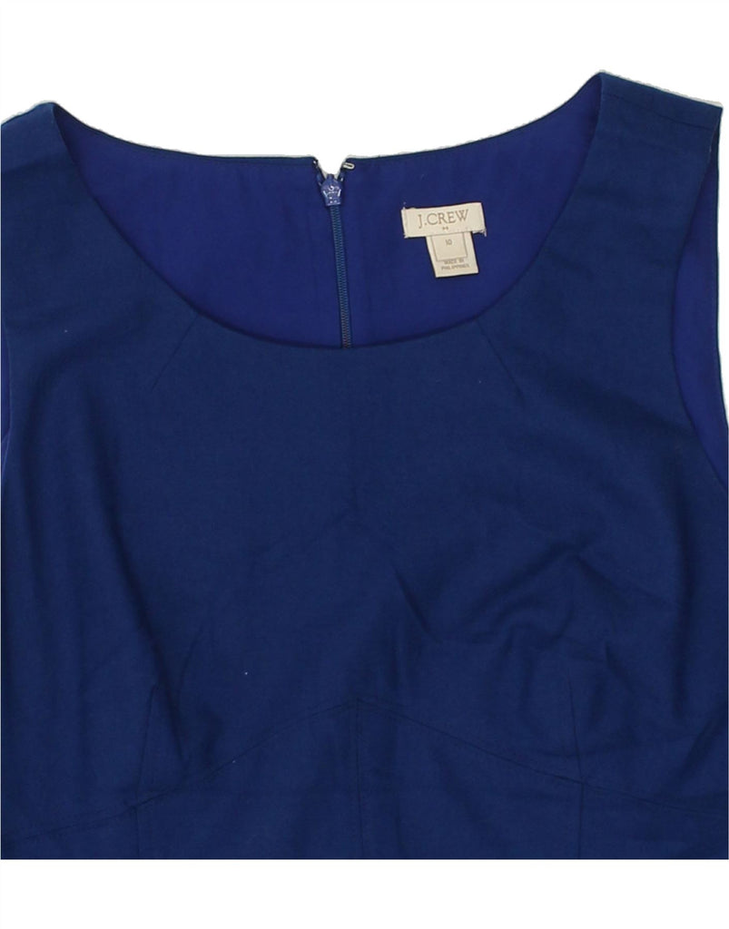 J. CREW Womens Sleeveless A-Line Dress US 10 Large Blue | Vintage J. Crew | Thrift | Second-Hand J. Crew | Used Clothing | Messina Hembry 