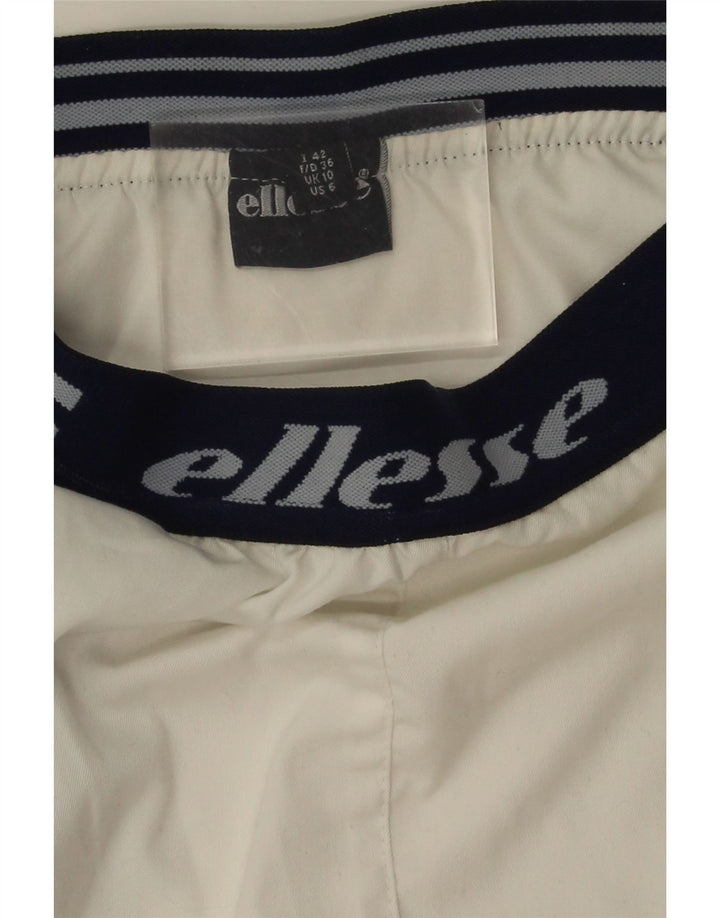 Ellesse Womens Graphic Mini Skirt UK 10 Small W24 White Colourblock
