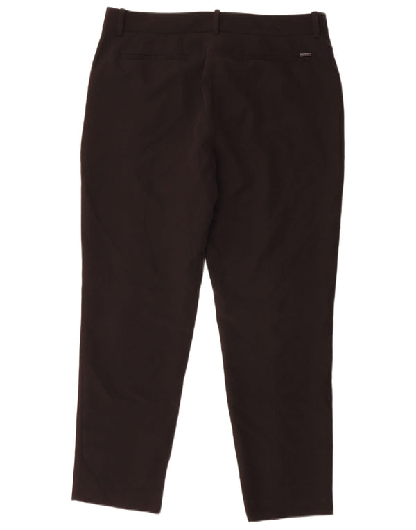 Dkny Womens Slim Chino Trousers US 8 Medium W30 L27 Black