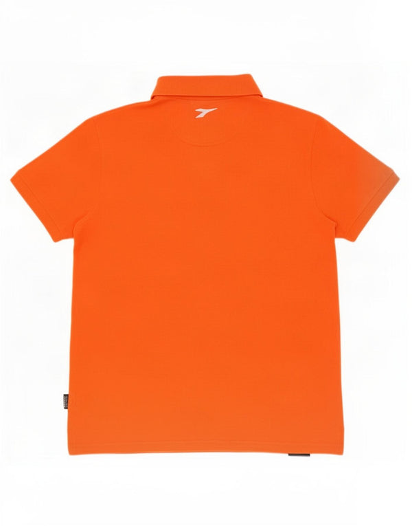 Diadora Mens Polo Shirt Medium Orange Cotton