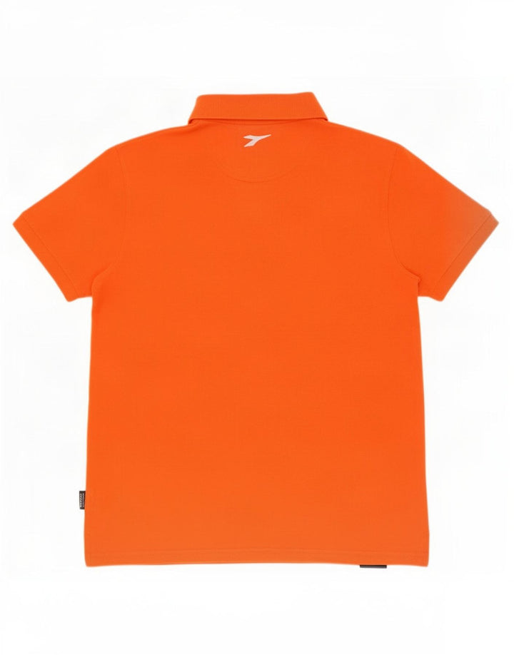 Diadora Mens Polo Shirt Medium Orange Cotton