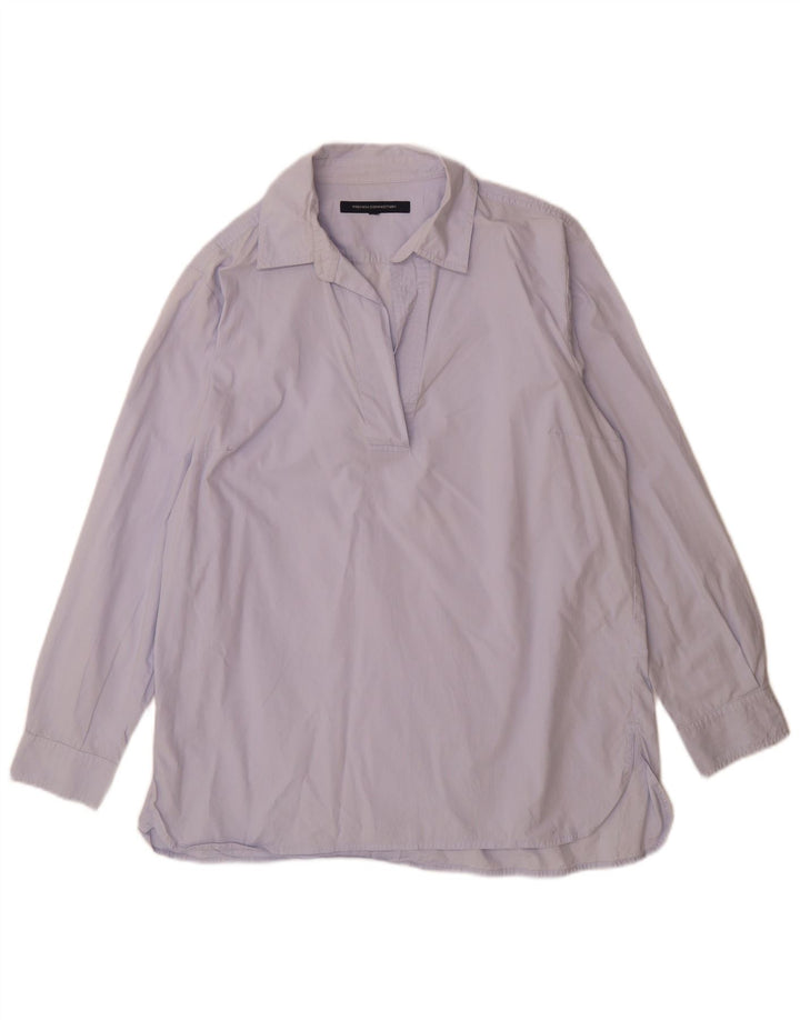 French Connection Womens Pullover Shirt UK 14 Large Blue