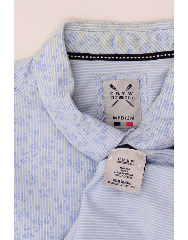 Crew Clothing Mens Shirt Medium Blue Floral Cotton