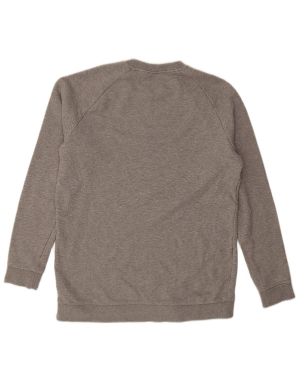 Adidas Mens Graphic Sweatshirt Jumper Medium Grey Cotton