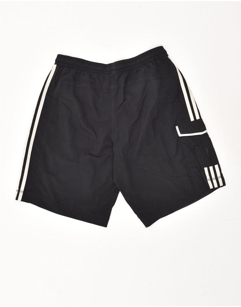 ADIDAS Mens Sport Shorts Medium Black Polyester | Vintage Adidas | Thrift | Second-Hand Adidas | Used Clothing | Messina Hembry 