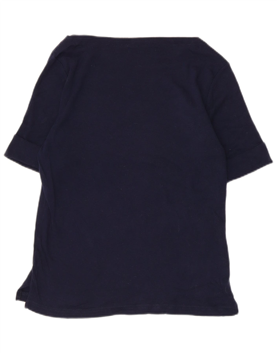 Ralph Lauren Womens Blouse Top UK 10 Small Navy Blue
