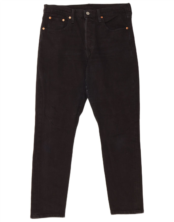Levi's Mens 501 Straight Jeans W29 L28 Black Cotton