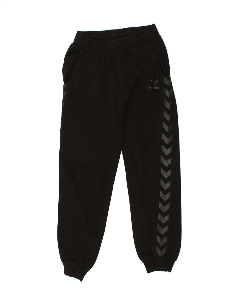 HUMMEL Mens Graphic Tracksuit Trousers Joggers Medium Black Cotton Vintage Hummel and Second-Hand Hummel from Messina Hembry 