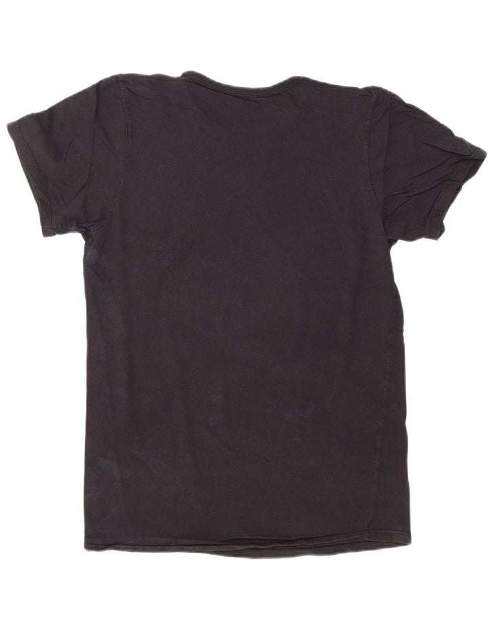 CALVIN KLEIN Mens Slim Fit T-Shirt Top Small Black Cotton