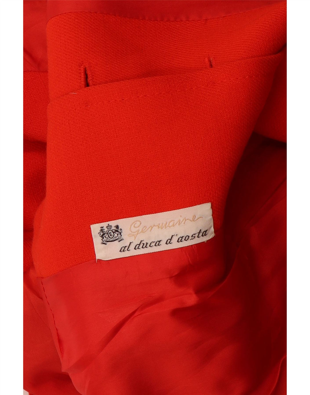 AL DUCA D'AOSTA Womens 5 Button 2 Piece Skirt Set IT 42 Medium W26 Red