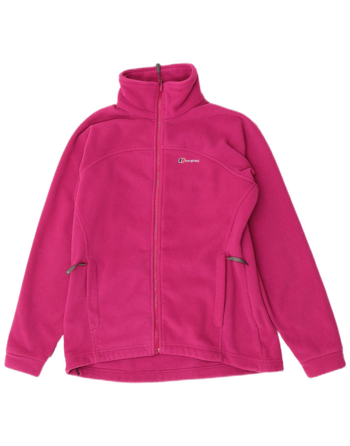 Berghaus Womens Fleece Jacket UK 14 Large  Pink Polyester