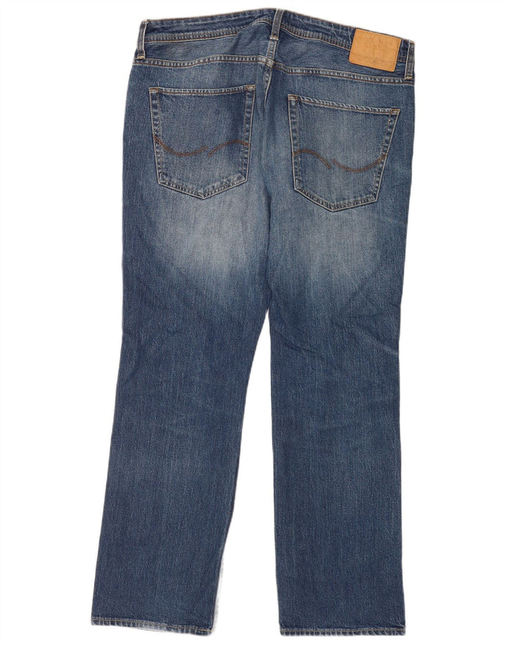 Jack & Jones Mens Straight Jeans W36 L32 Blue