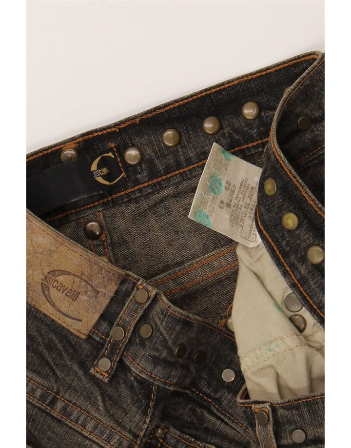 Just Cavalli Womens Bootcut Jeans W29 L27 Brown Cotton