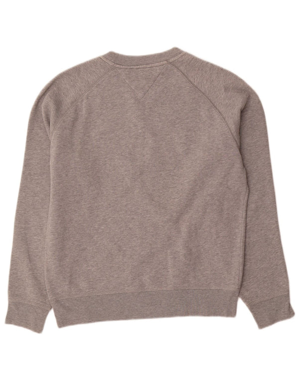 Tommy Hilfiger Mens Sweatshirt Jumper Small Grey Flecked Cotton