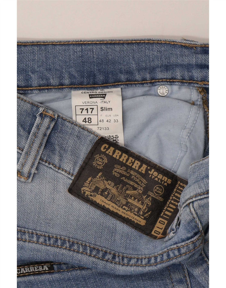 Carrera Mens 717 Slim Jeans W33 L31 Blue Cotton
