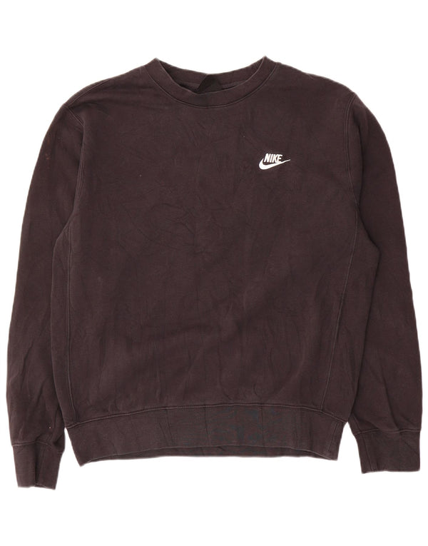Nike Mens Sweatshirt Jumper Small Black Cotton