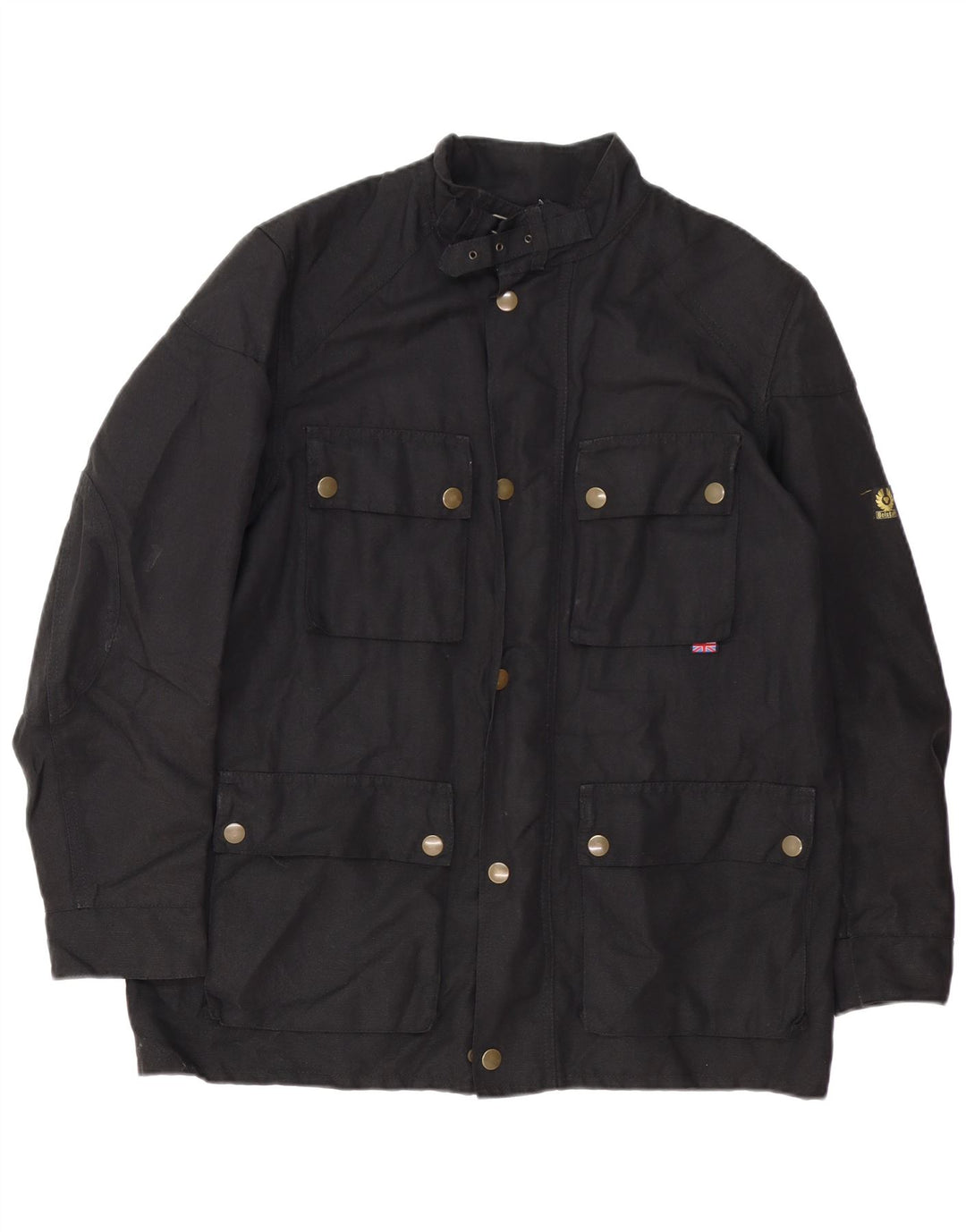 BELSTAFF Mens Utility Jacket UK 38 Medium Black Cotton
