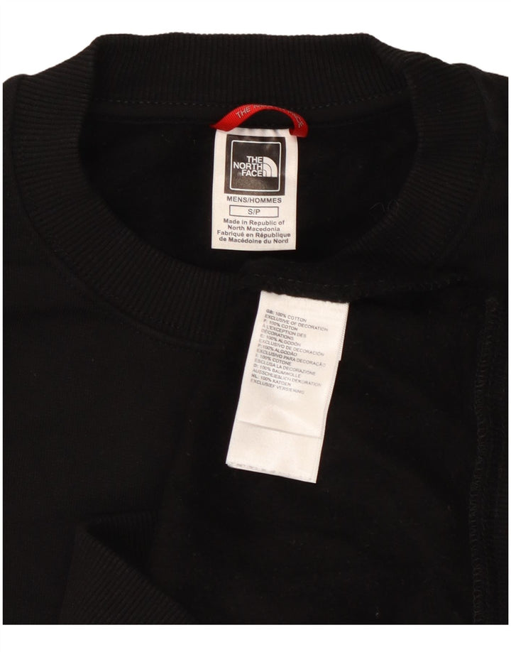 THE NORTH FACE Mens Sweatshirt Jumper Small Black Cotton