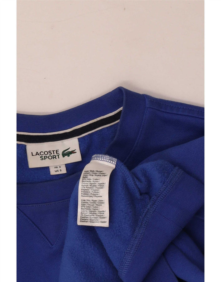 Lacoste Mens Sweatshirt Jumper Size 3 Small Blue Cotton