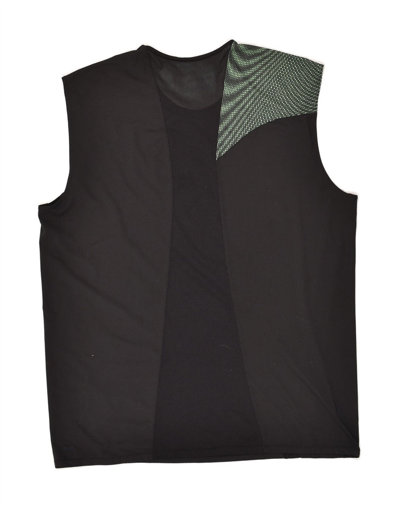 NIKE Mens Vest Top XL Black Spotted Polyester | Vintage Nike | Thrift | Second-Hand Nike | Used Clothing | Messina Hembry 