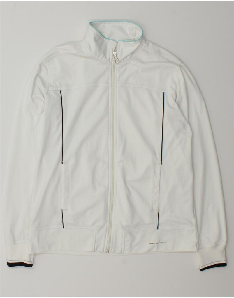 CHAMPION Womens Tracksuit Top Jacket UK 14 Medium White Polyester Vintage Champion and Second-Hand Champion from Messina Hembry 