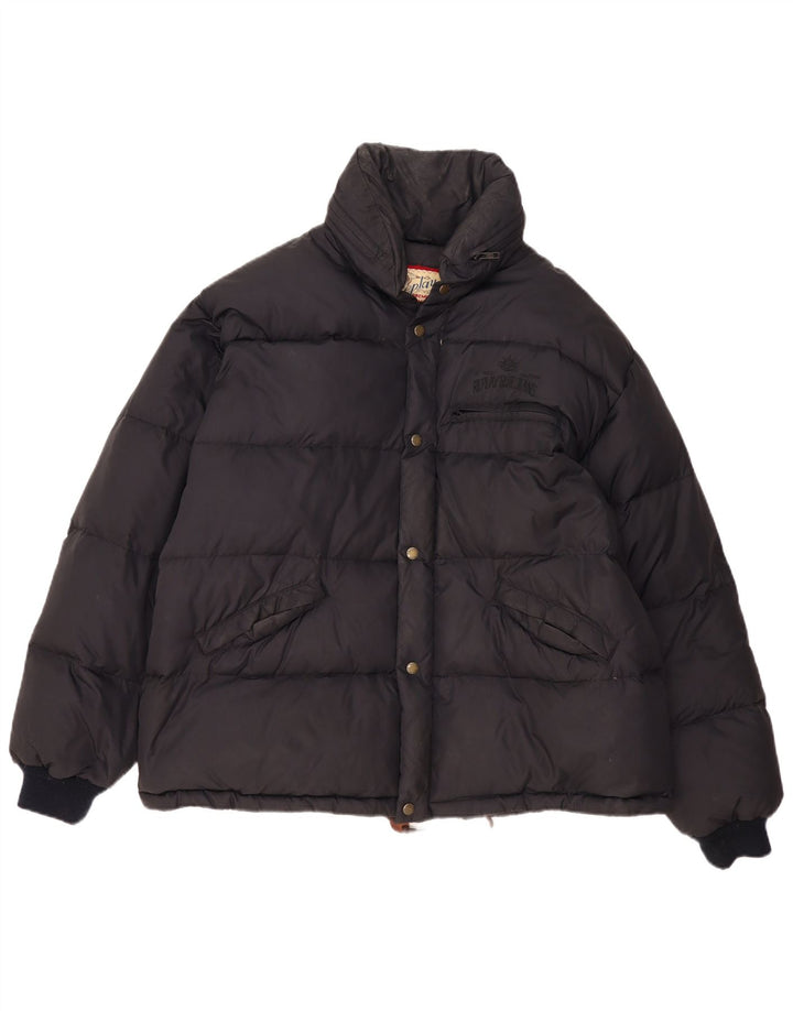 Replay Mens Loose Fit Padded Jacket UK 40 Large Black Polyamide