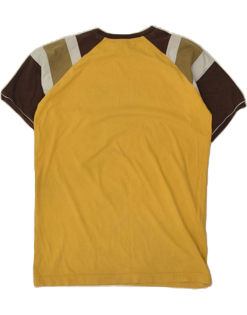 QUIKSILVER Boys Graphic T-Shirt Top 13-14 Years Yellow Colourblock | Vintage Quiksilver | Thrift | Second-Hand Quiksilver | Used Clothing | Messina Hembry 
