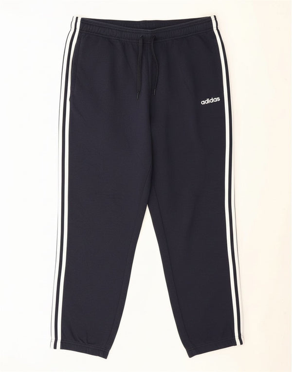 Adidas Mens Tracksuit Trousers Joggers 2XL Navy Blue Cotton