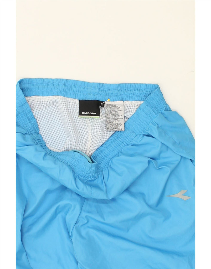 DIADORA Mens Tracksuit Trousers Medium Blue Polyester | Vintage Diadora | Thrift | Second-Hand Diadora | Used Clothing | Messina Hembry 