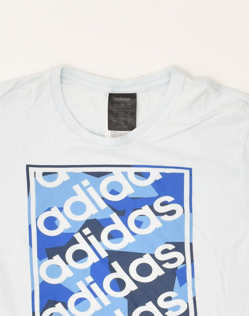 ADIDAS Mens Graphic T-Shirt Top Small Blue Cotton | Vintage Adidas | Thrift | Second-Hand Adidas | Used Clothing | Messina Hembry 