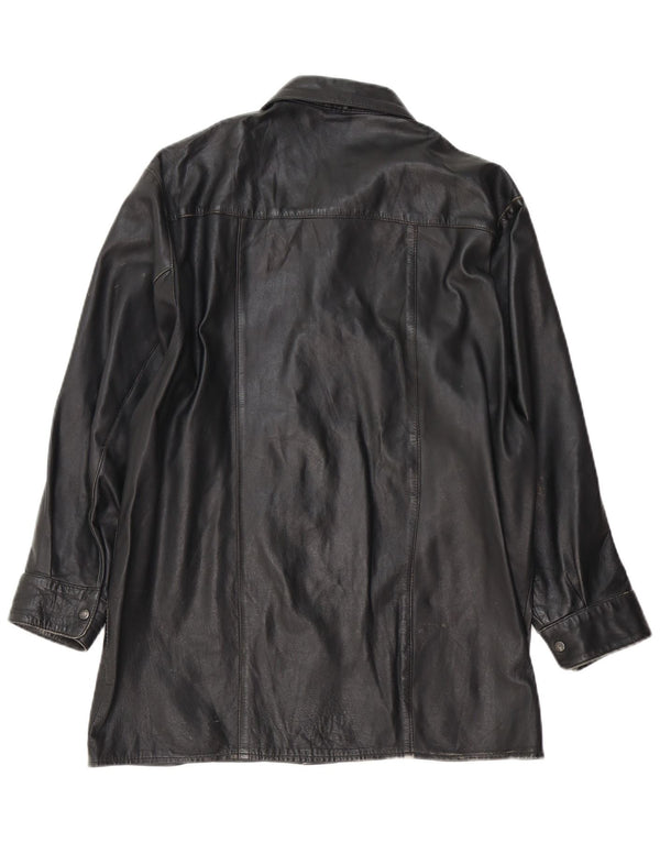 Vintage Mens Leather Jacket UK 38 Medium Black