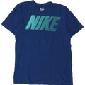 Nike Mens Athletic Cut Graphic T-Shirt Top Medium Navy Blue