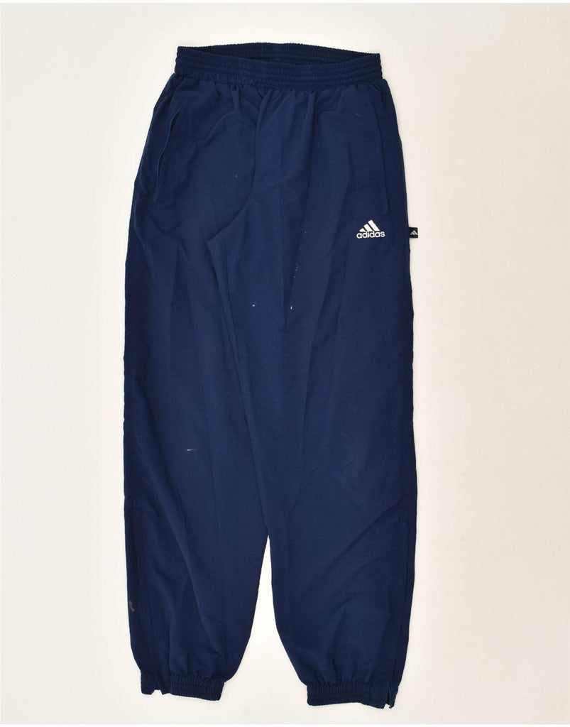 ADIDAS Boys Tracksuit Trousers Joggers 15-16 Years Navy Blue Polyester | Vintage Adidas | Thrift | Second-Hand Adidas | Used Clothing | Messina Hembry 