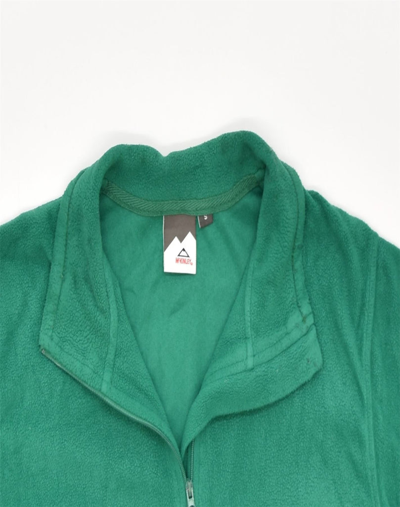 MC KINLEY Mens Fleece Zip Neck Jumper Sweater Small Green Polyester | Vintage | Thrift | Second-Hand | Used Clothing | Messina Hembry 