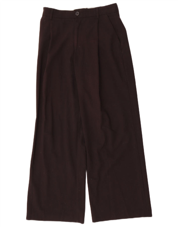 Zara Womens High Waist Pegged Chino Trousers Medium W28 L31 Black Polyester