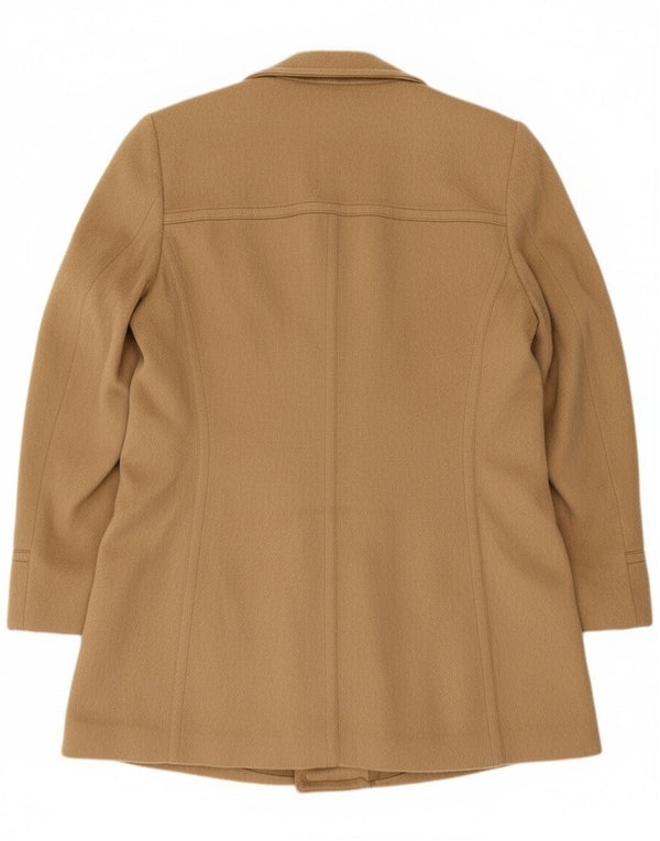 CORE Mens Double Breasted Coat UK 38 Medium Beige