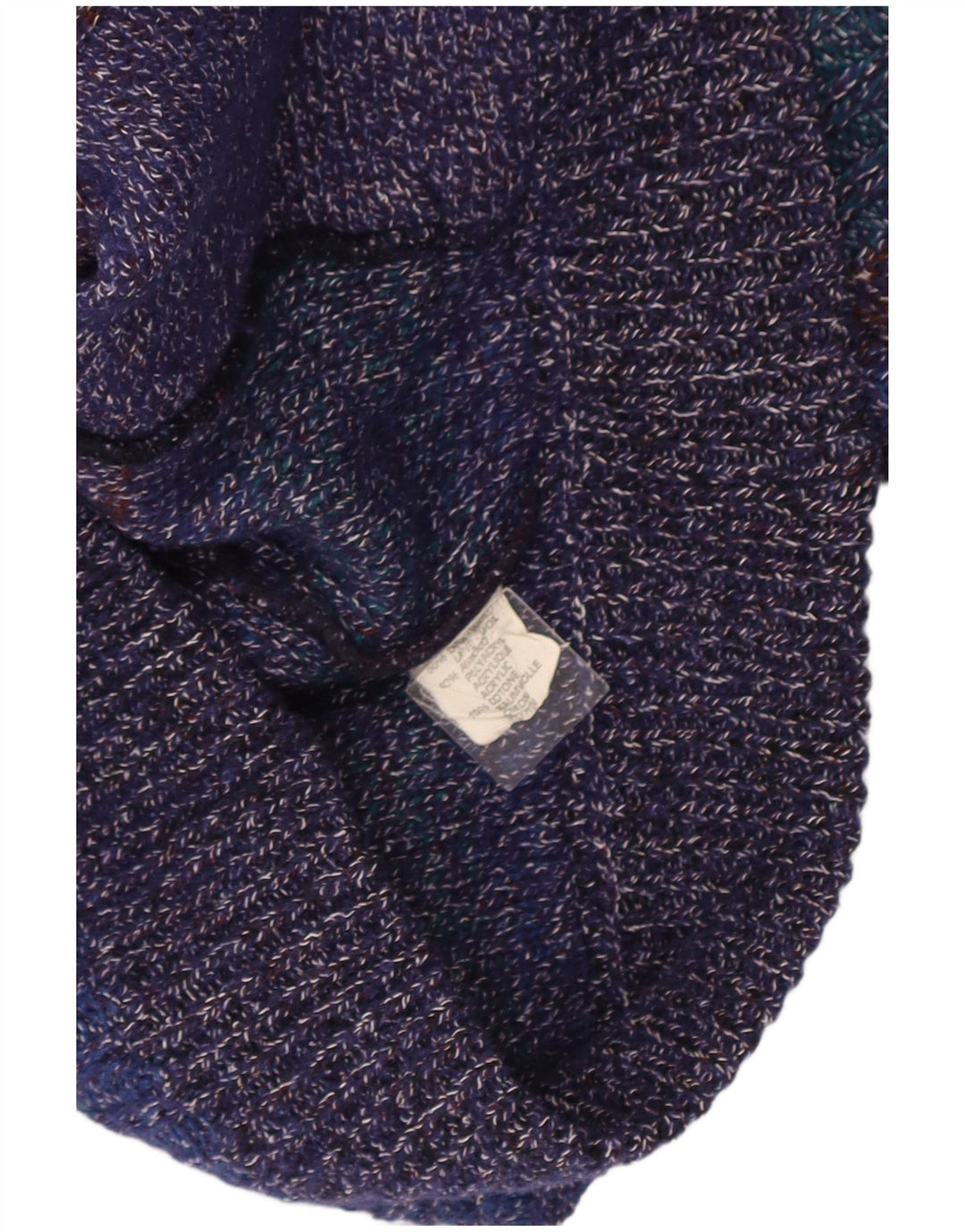 Vintage Mens Cardigan Sweater IT 52 Large Multicoloured Flecked Wool